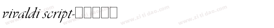vivaldi script字体转换